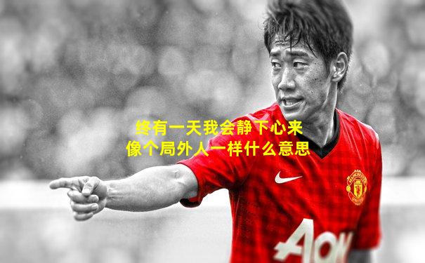 终有一天我会静下心来像个局外人一样什么意思